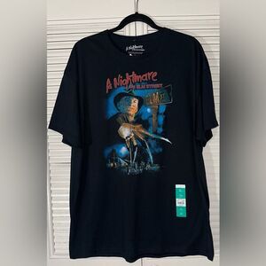 A Nightmare On Elm Street Freddy Poster Fade T-Shirt‎ Size XL